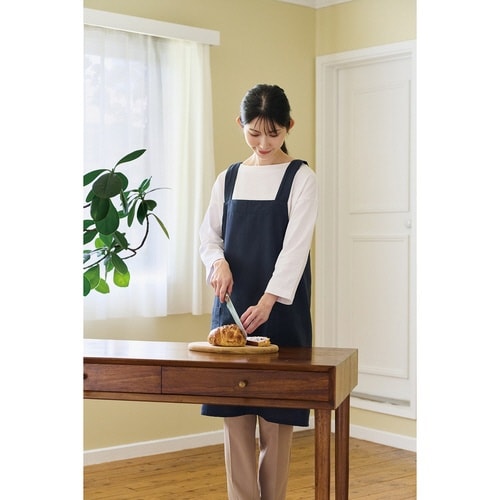 エプロン ソル バッククロス ネイビー