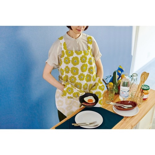 エプロン 綿100% ポケット付き マーラ