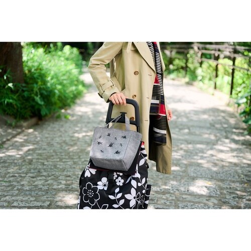 ショッピングカート cocoro フラワーブラック