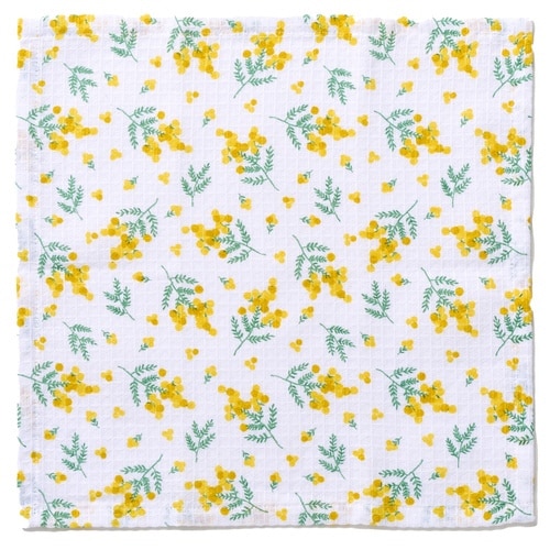 キッチンクロス ブルーミング 2枚入 イエロー