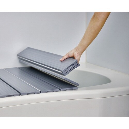 風呂ふた 折りたたみ 70×120cm シルバー