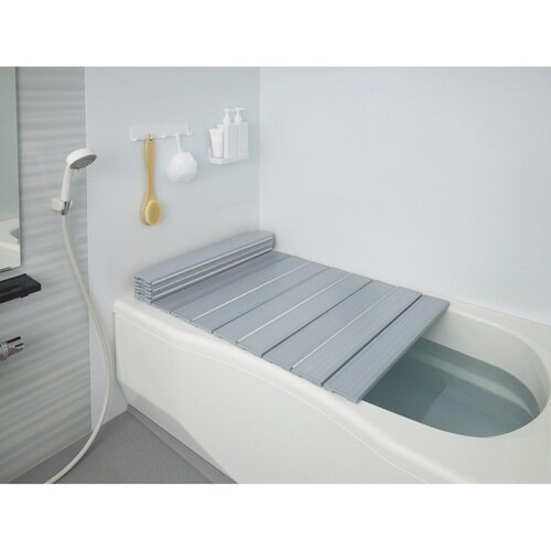 風呂ふた 折りたたみ 75×160cm シルバー