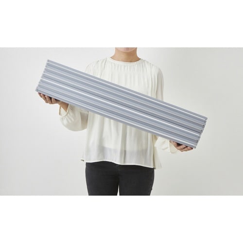 風呂ふた 折りたたみ 80×160cm シルバー