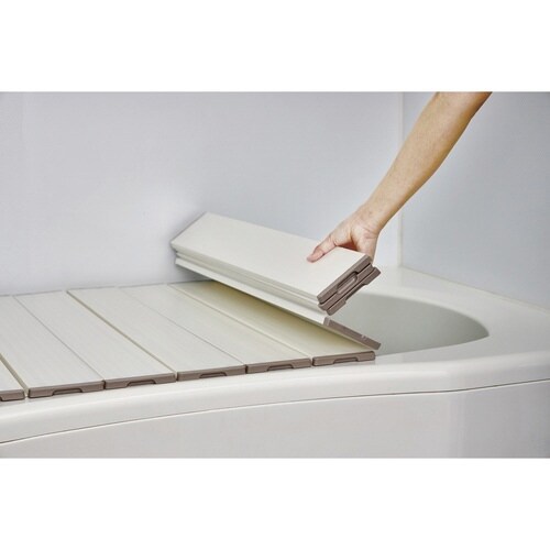 風呂ふた 折りたたみ 75×150cm ホワイト