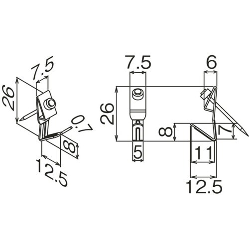 フック ステンレスフック シングル 石膏ボード用