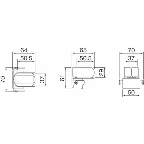 ものほし金具 D50用 長押ラック