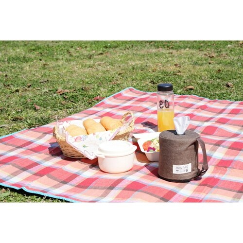 ティッシュケース Pally ブラウン