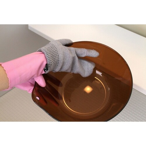 タワシ 和歌山生まれの手袋たわし ミトン型 グレー