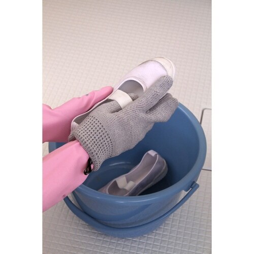 タワシ 和歌山生まれの手袋たわし ミトン型 グレー