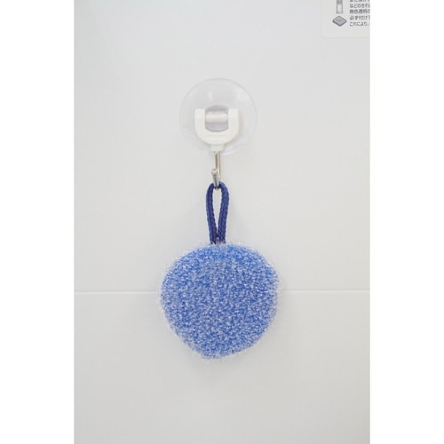 洗面台洗い タワシ 水だけ コンパクト ブルー