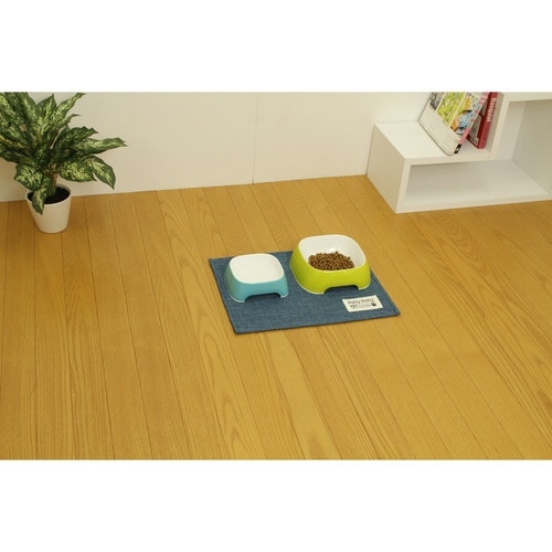 ランチョンマット ペット用 はっ水加工 犬 ブルー