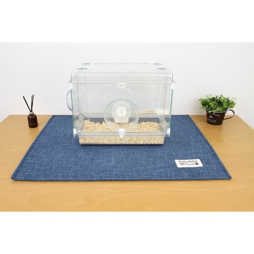 小動物用ケージの下に敷くマット ペット用 ブルー