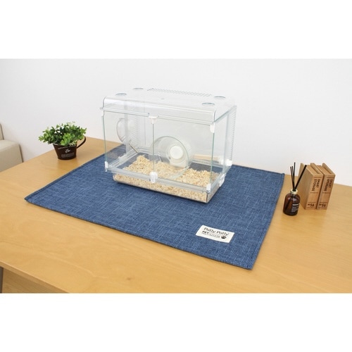 小動物用ケージの下に敷くマット ペット用 ブルー