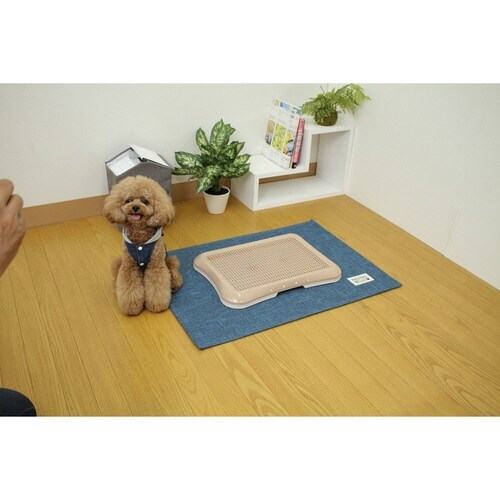 トイレの下に敷くマット ペット用 ブルー