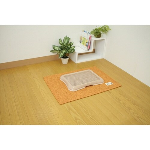 トイレの下に敷くマット ペット用 オレンジ