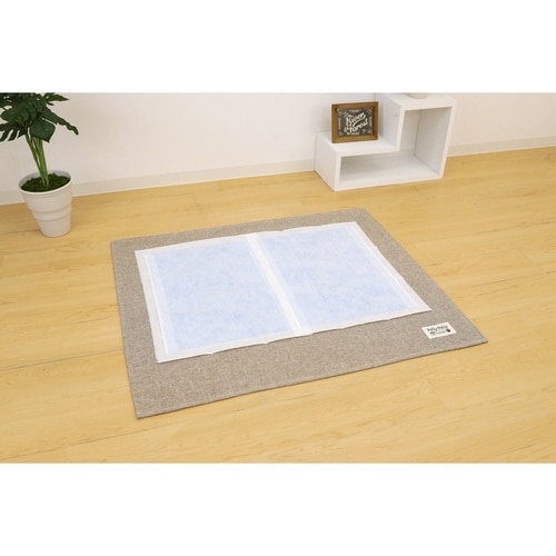 トイレの下に敷くマットL ペット用 アイボリー