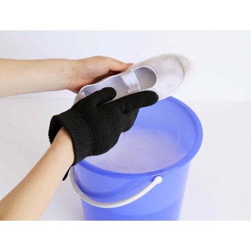 タワシ 和歌山生まれの手袋たわし ブラック