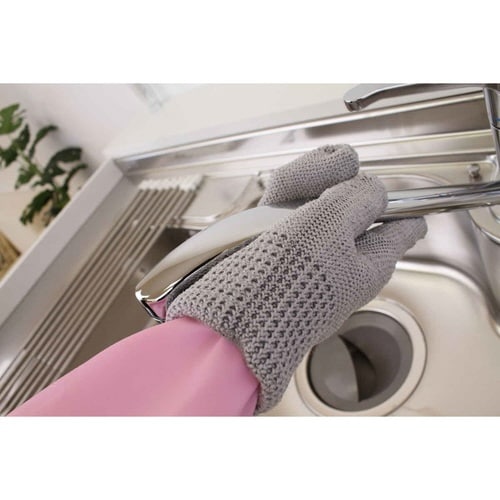 タワシ 和歌山生まれの手袋たわし グレー