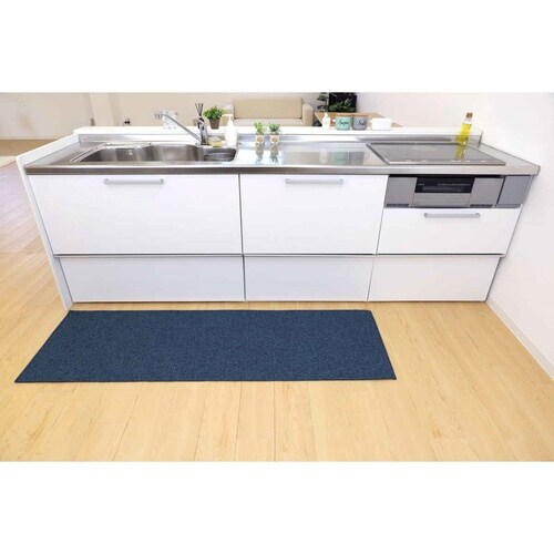 キッチンマット 56×180cm ブルー