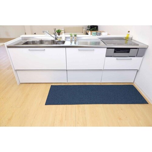 キッチンマット 56×180cm ブルー