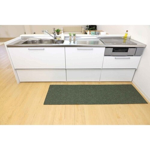キッチンマット 56×180cm グリーン