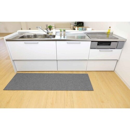 キッチンマット 56×180cm グレー