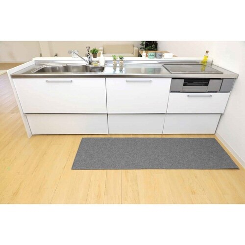 キッチンマット 56×180cm グレー