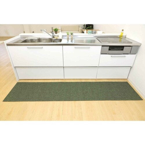 キッチンマット 56×250cm グリーン