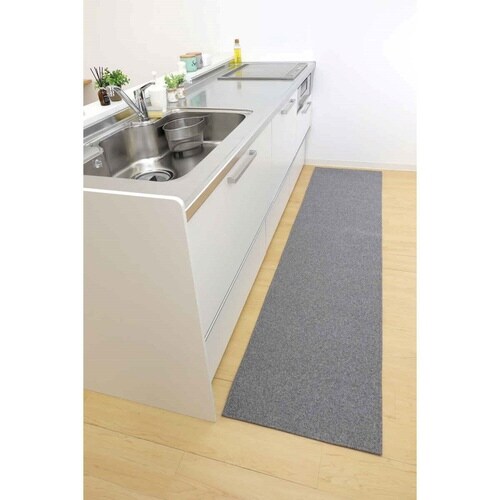キッチンマット 56×250cm グレー
