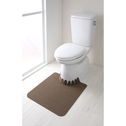 トイレマット 吸着 ブラウン