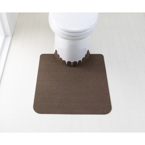 トイレマット 吸着 ブラウン