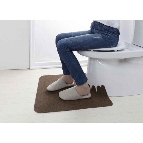 トイレマット 吸着 ブラウン
