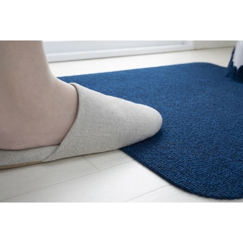 トイレマット 吸着 ネイビー