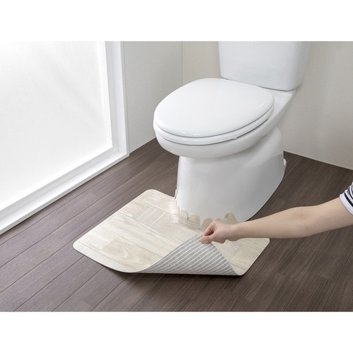 トイレマット 吸着 ホワイト