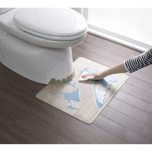 トイレマット 吸着 ホワイト