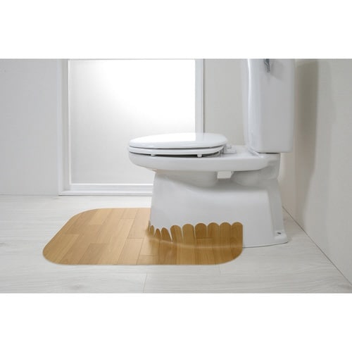 トイレマット 吸着 拭けるトイレマットウッド