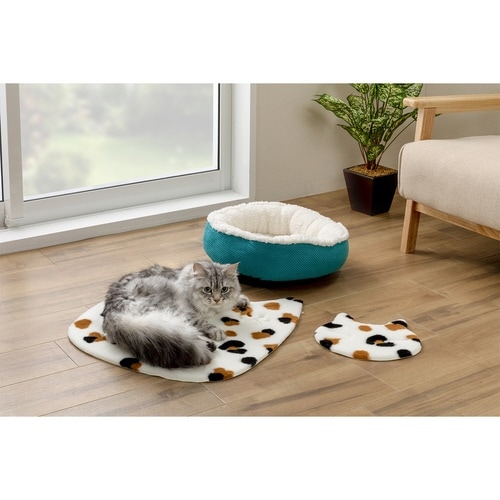 ペットマット おくだけ吸着ねっころマット 猫 ミケ