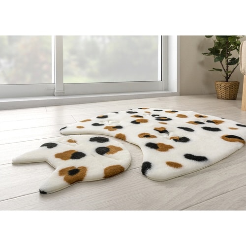 ペットマット おくだけ吸着ねっころマット 猫 ミケ