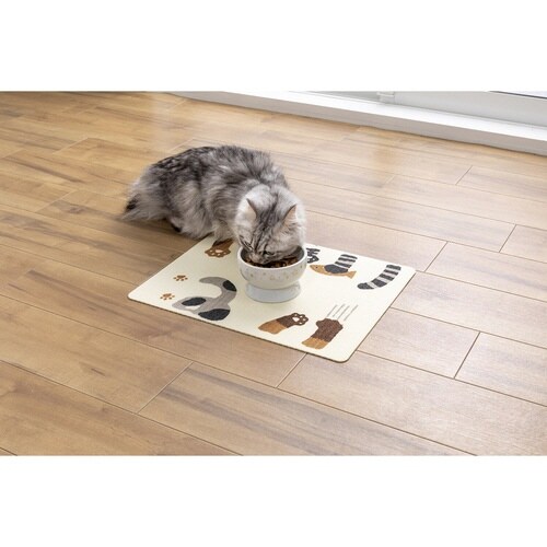 ランチョンマット おくだけ吸着 ペット用 ネコ