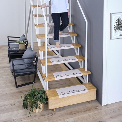 ペットマット おくだけ吸着階段マット 6枚入 犬