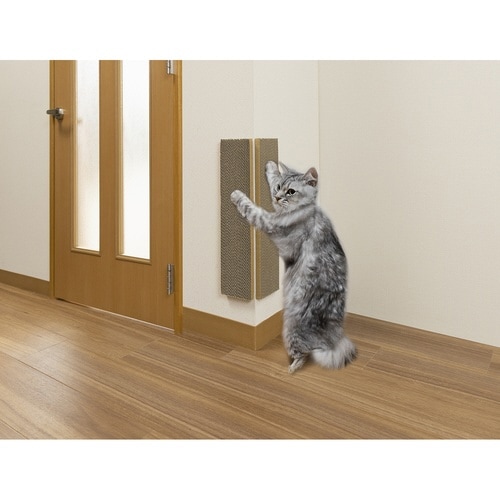 爪とぎ 吸着コーナーにも貼れる猫のつめとぎ 猫