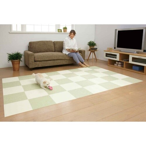 バリアフリー タイルマット ライトグリーン