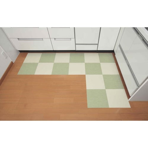 バリアフリー タイルマット ライトグリーン