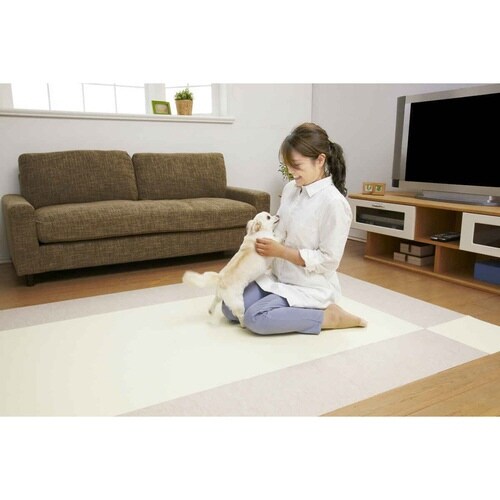 バリアフリー タイルマット ライトベージュ