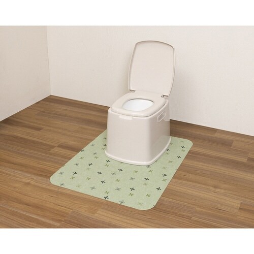 ポータブルトイレマット 介護 グリーン
