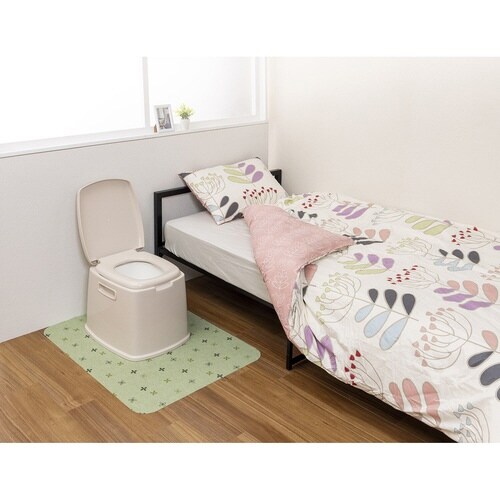 ポータブルトイレマット 介護 グリーン