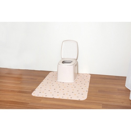 ポータブルトイレ マット 吸着 消臭 ベージュ