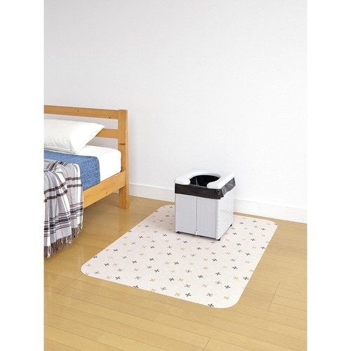 ポータブルトイレ マット 吸着 消臭 ベージュ