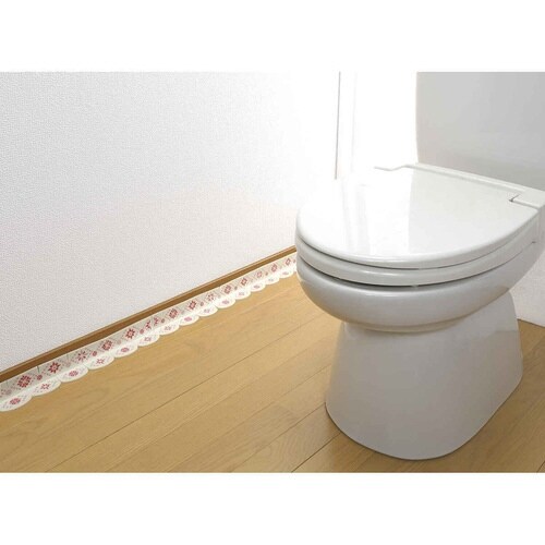 便器すきまテープ モロッコタイル 吸着 ピンク