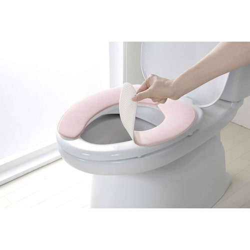 便座カバー サーモンピンク